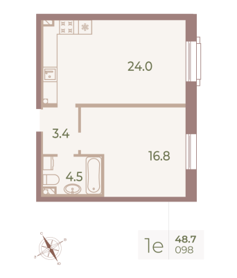 Квартира в ЖК Neva Haus