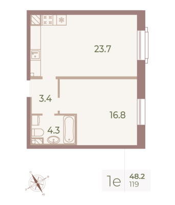 Квартира в ЖК Neva Haus