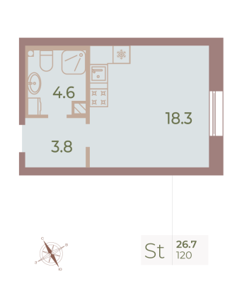 Квартира в ЖК Neva Haus