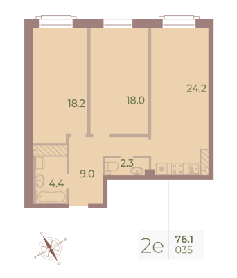 Квартира в ЖК Neva Haus