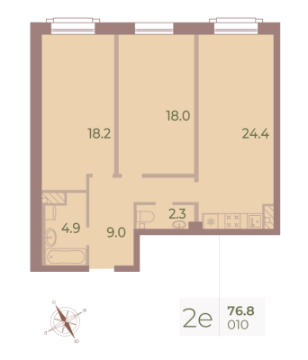 Квартира в ЖК Neva Haus