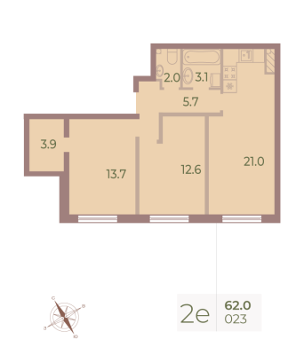 Квартира в ЖК Neva Haus