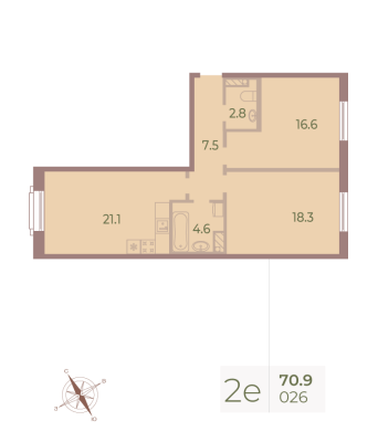 Квартира в ЖК Neva Haus