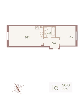 Квартира в ЖК Neva Haus