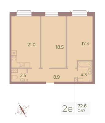 Квартира в ЖК Neva Haus