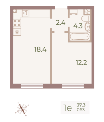 Квартира в ЖК Neva Haus