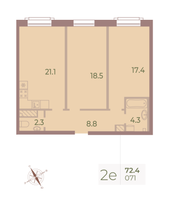 Квартира в ЖК Neva Haus