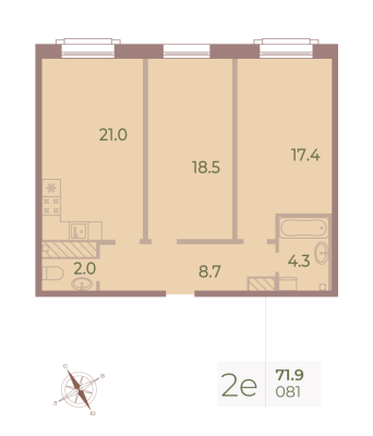 Квартира в ЖК Neva Haus