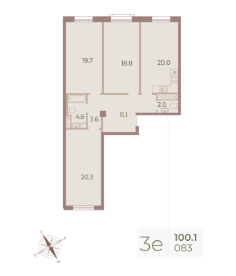 Квартира в ЖК Neva Haus