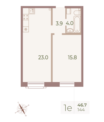 Квартира в ЖК Neva Haus