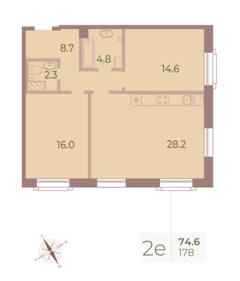 Квартира в ЖК Neva Haus