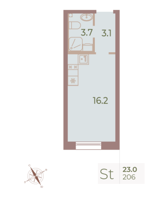Квартира в ЖК Neva Haus