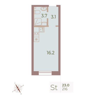 Квартира в ЖК Neva Haus