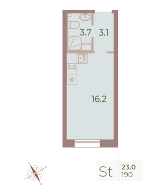 Квартира в ЖК Neva Haus