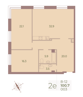Квартира в ЖК Neva Haus