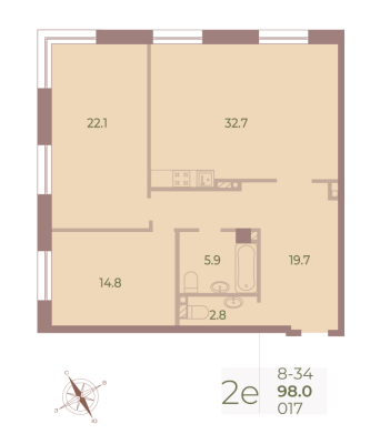 Квартира в ЖК Neva Haus