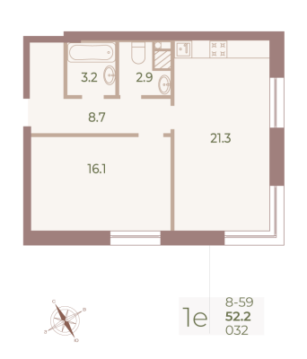 Квартира в ЖК Neva Haus