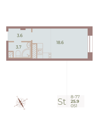 Квартира в ЖК Neva Haus