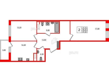 Квартира в ЖК Svetlana Park