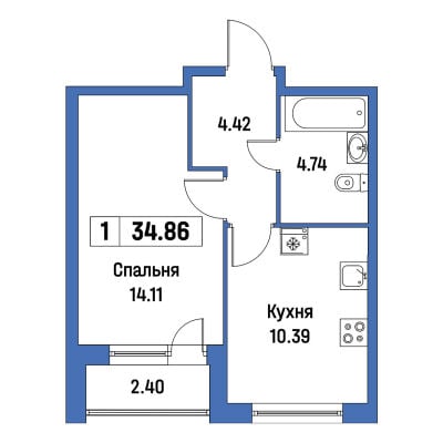 Квартира в ЖК Урбанист