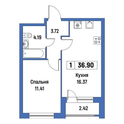 Квартира в ЖК Урбанист