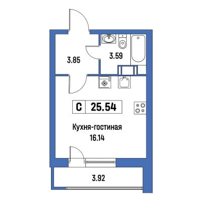 Квартира в ЖК Урбанист