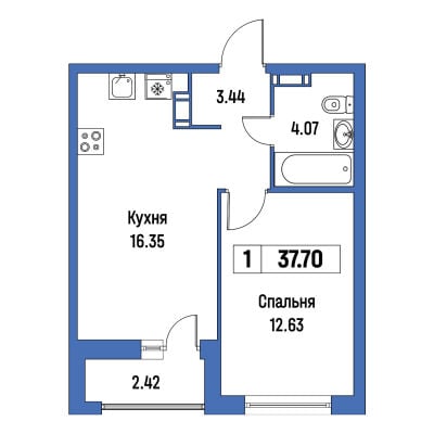Квартира в ЖК Урбанист