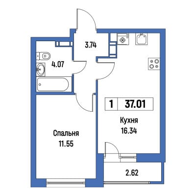 Квартира в ЖК Урбанист
