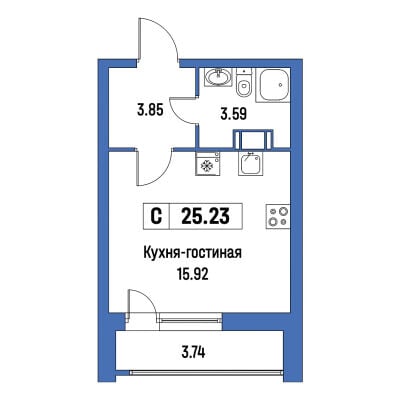 Квартира в ЖК Урбанист