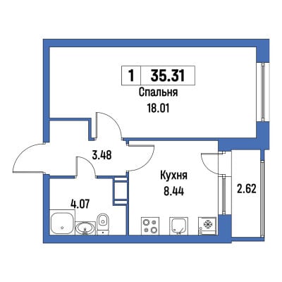 Квартира в ЖК Урбанист