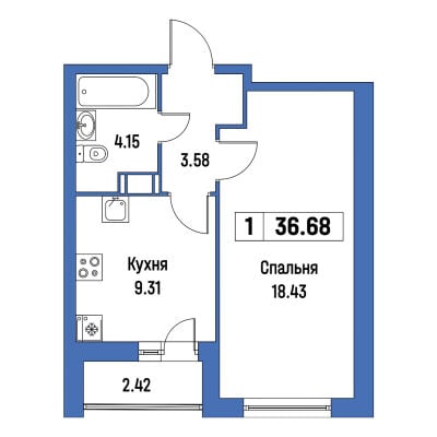 Квартира в ЖК Урбанист