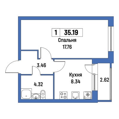 Квартира в ЖК Урбанист