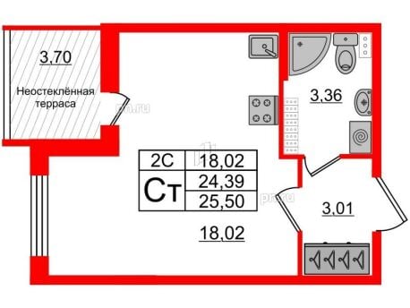 Квартира в ЖК Парадный ансамбль