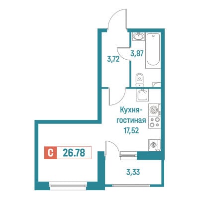 Квартира в ЖК Графика