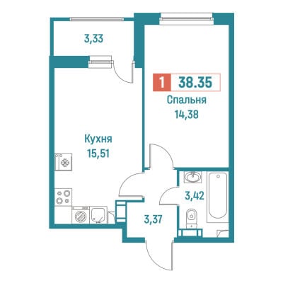Квартира в ЖК Графика