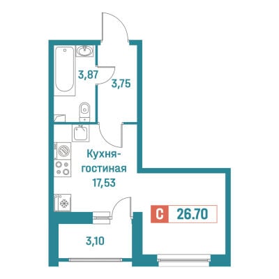 Квартира в ЖК Графика