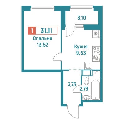 Квартира в ЖК Графика