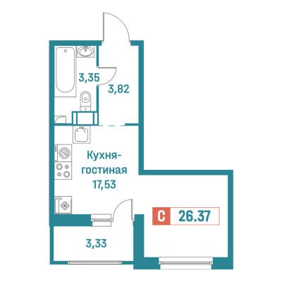 Квартира в ЖК Графика