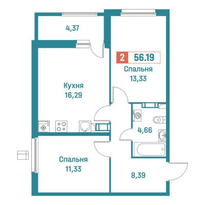 Квартира в ЖК Графика
