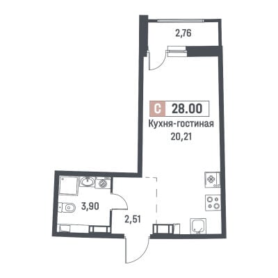 Квартира в ЖК Авиатор