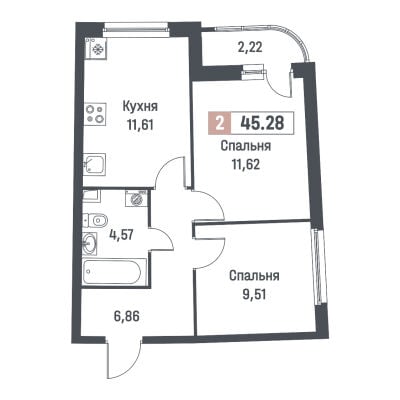 Квартира в ЖК Авиатор