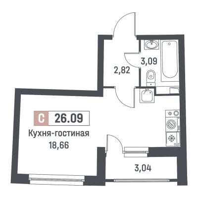 Квартира в ЖК Авиатор