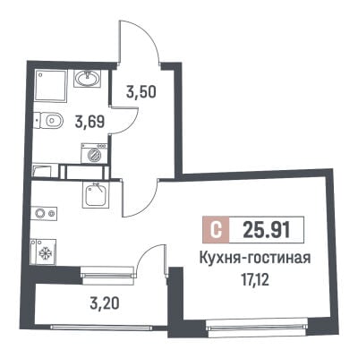 Квартира в ЖК Авиатор