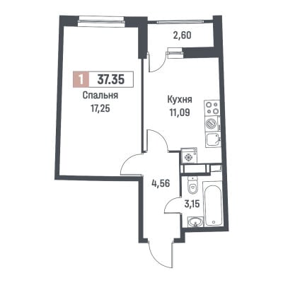 Квартира в ЖК Авиатор