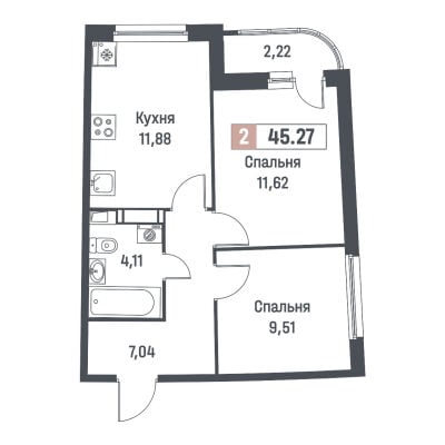 Квартира в ЖК Авиатор