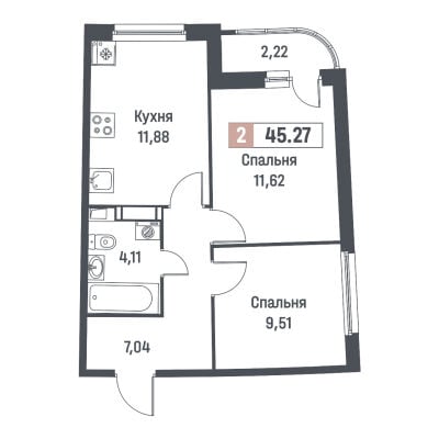Квартира в ЖК Авиатор