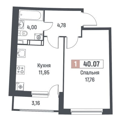 Квартира в ЖК Авиатор