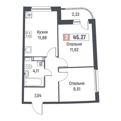 Квартира в ЖК Авиатор