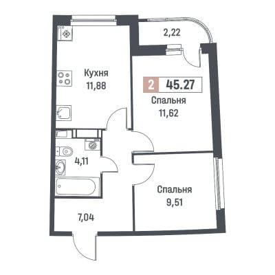 Квартира в ЖК Авиатор