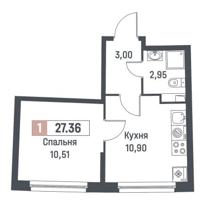 Квартира в ЖК Авиатор